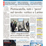 La prima pagina dell’edizione in edicola oggi