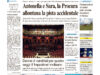 La prima pagina dell’edizione in edicola oggi