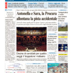 La prima pagina dell’edizione in edicola oggi