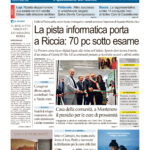 La prima pagina dell’edizione in edicola oggi