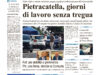 La prima pagina dell’edizione in edicola oggi