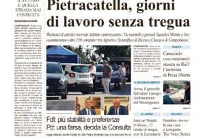 La prima pagina dell’edizione in edicola oggi