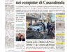 La prima pagina dell’edizione in edicola oggi