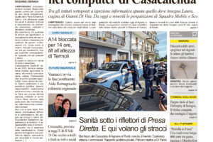 La prima pagina dell’edizione in edicola oggi