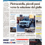 La prima pagina dell’edizione in edicola oggi