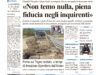La prima pagina dell’edizione in edicola oggi
