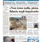 La prima pagina dell’edizione in edicola oggi