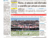 La prima pagina dell’edizione in edicola oggi