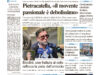 La prima pagina dell’edizione in edicola oggi