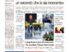 La prima pagina dell’edizione in edicola oggi