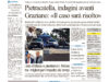 La prima pagina dell’edizione in edicola oggi