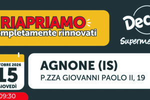 Agnone, il supermercato Decò riapre le porte: tantissime novità e offerte speciali