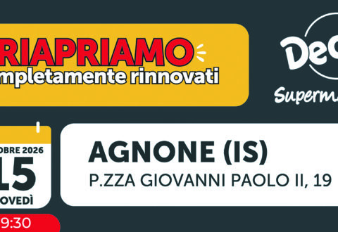 Agnone, il supermercato Decò riapre le porte: tantissime novità e offerte speciali